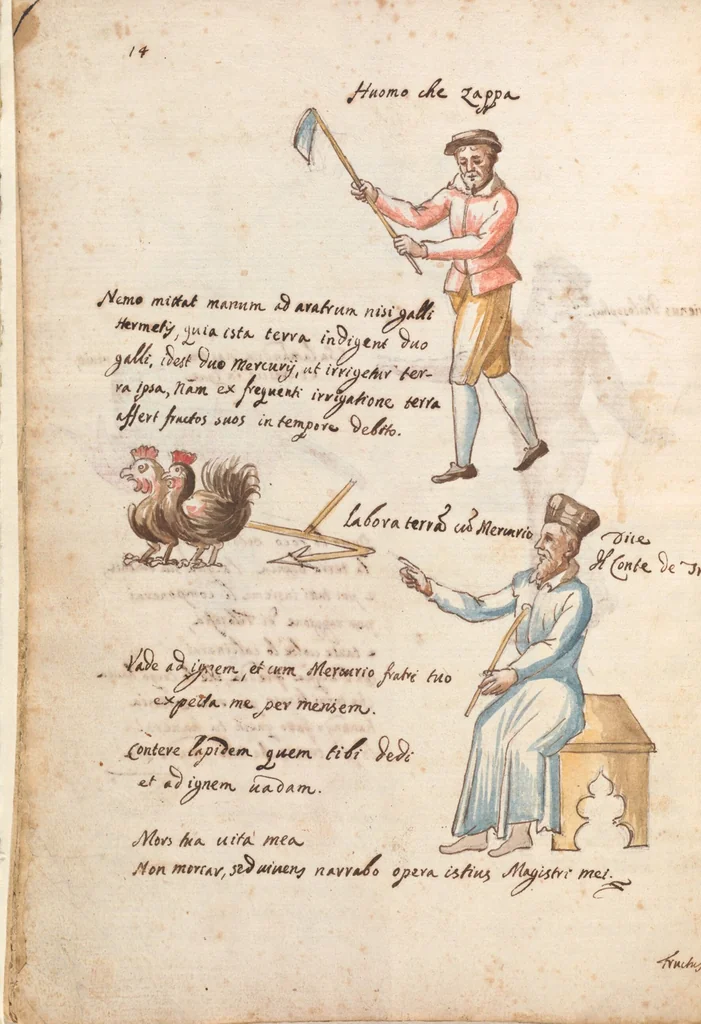 An illustration from Manly Palmer Hall collection of alchemical manuscripts, circa 1500-1825, 1500, leaf 20