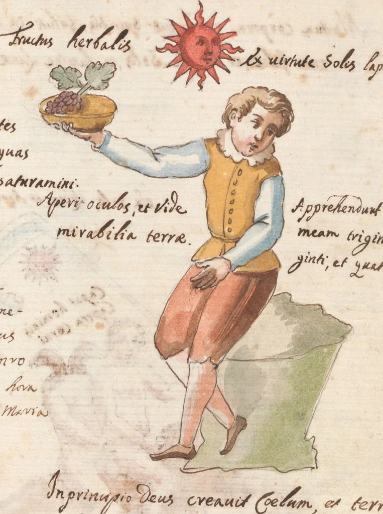An illustration from Manly Palmer Hall collection of alchemical manuscripts, circa 1500-1825, 1500, leaf 21
