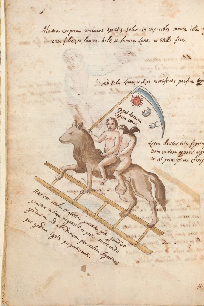 An illustration from Manly Palmer Hall collection of alchemical manuscripts, circa 1500-1825, 1500, leaf 22