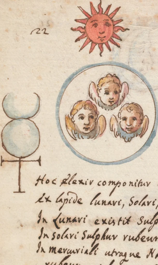 An illustration from Manly Palmer Hall collection of alchemical manuscripts, circa 1500-1825, 1500, leaf 28