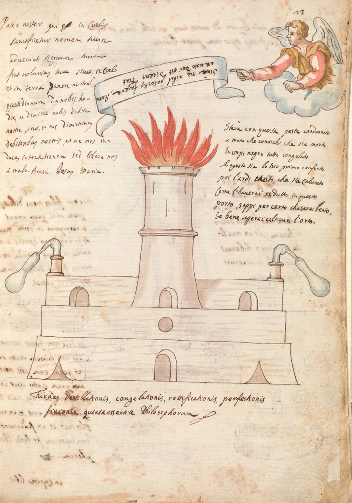 An illustration from Manly Palmer Hall collection of alchemical manuscripts, circa 1500-1825, 1500, leaf 29