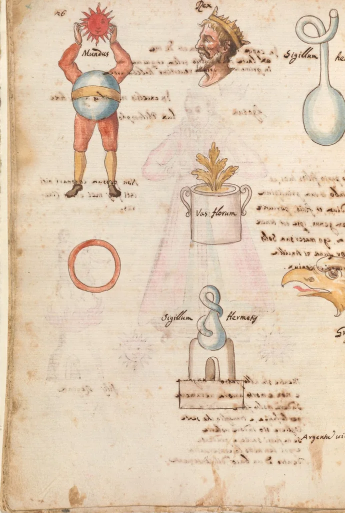 An illustration from Manly Palmer Hall collection of alchemical manuscripts, circa 1500-1825, 1500, leaf 32
