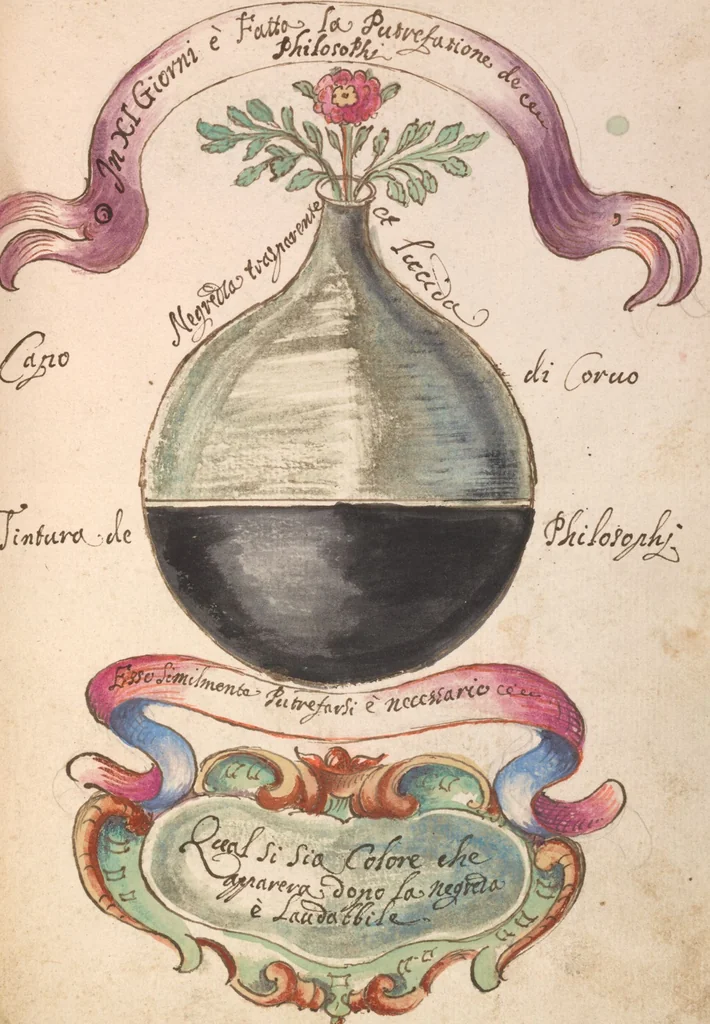 An illustration from Manly Palmer Hall collection of alchemical manuscripts, circa 1500-1825, 1500, leaf 17