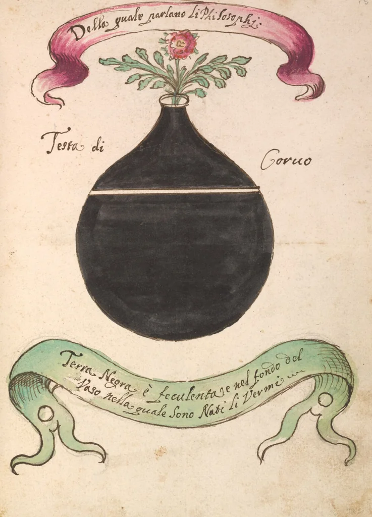 An illustration from Manly Palmer Hall collection of alchemical manuscripts, circa 1500-1825, 1500, leaf 21