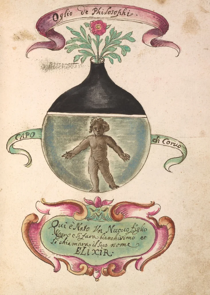 An illustration from Manly Palmer Hall collection of alchemical manuscripts, circa 1500-1825, 1500, leaf 23