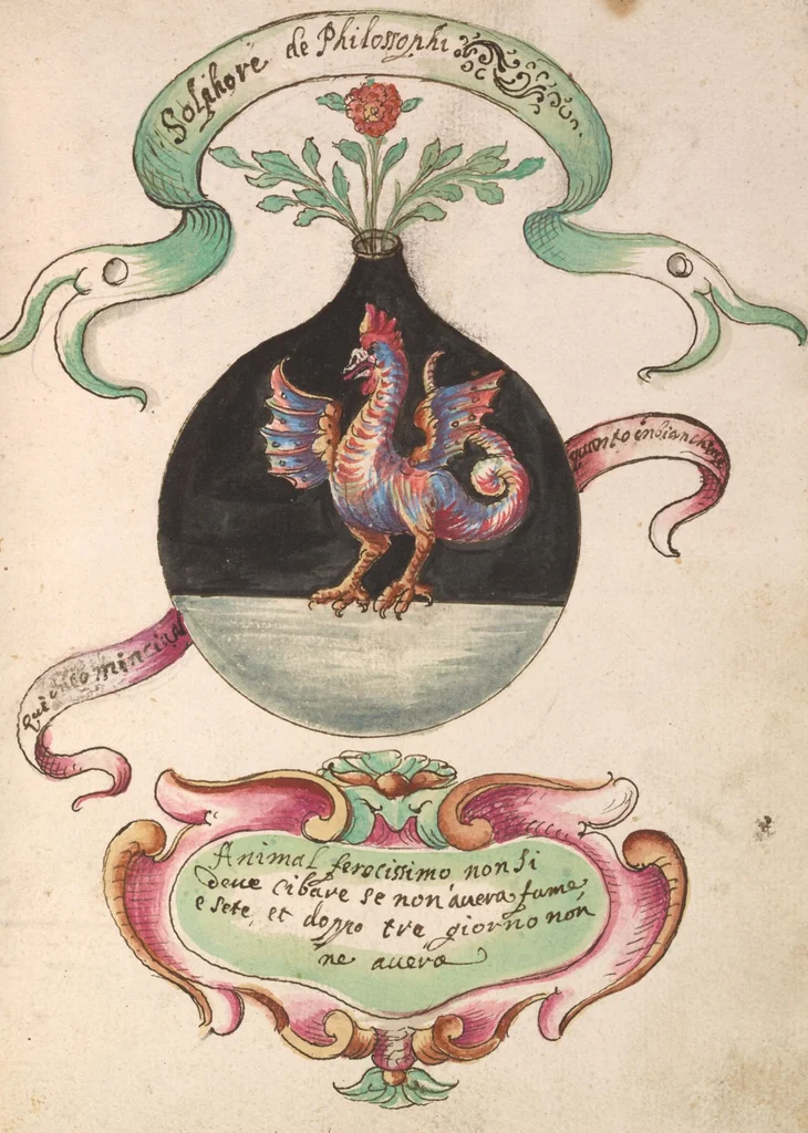 An illustration from Manly Palmer Hall collection of alchemical manuscripts, circa 1500-1825, 1500, leaf 25