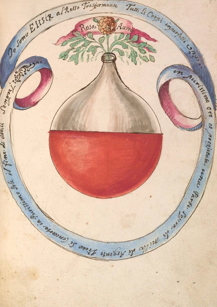 An illustration from Manly Palmer Hall collection of alchemical manuscripts, circa 1500-1825, 1500, leaf 33