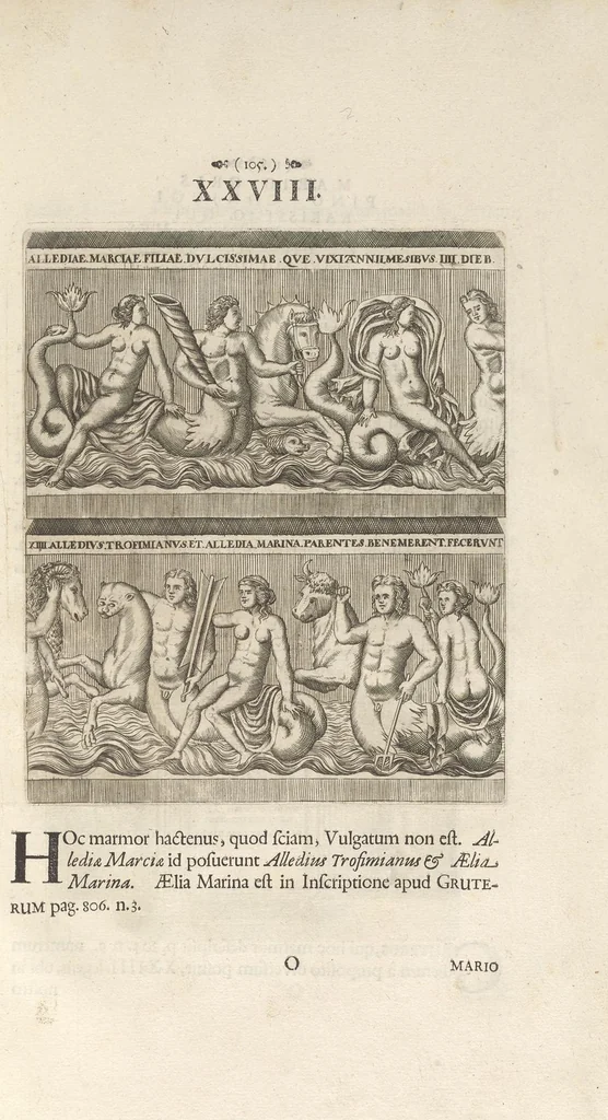 An illustration from Spicilegium antiquitatis, sive, Variarum ex antiquitate elegantiarum, vel novis luminibus illustratarum, vel recens etiam editarum fasciculi, 1692, leaf 118