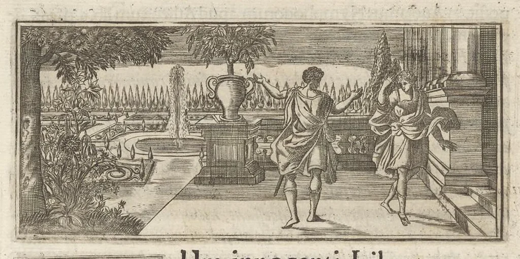An illustration from Spicilegium antiquitatis, sive, Variarum ex antiquitate elegantiarum, vel novis luminibus illustratarum, vel recens etiam editarum fasciculi, 1692, leaf 12