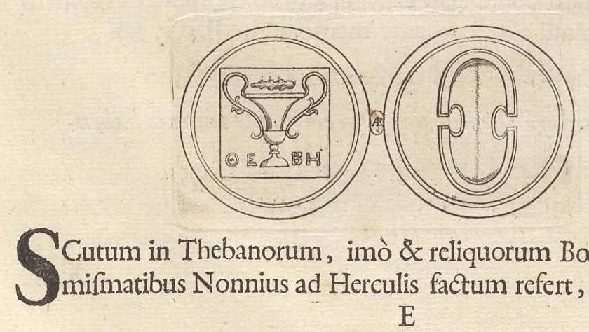 An illustration from Spicilegium antiquitatis, sive, Variarum ex antiquitate elegantiarum, vel novis luminibus illustratarum, vel recens etiam editarum fasciculi, 1692, leaf 44
