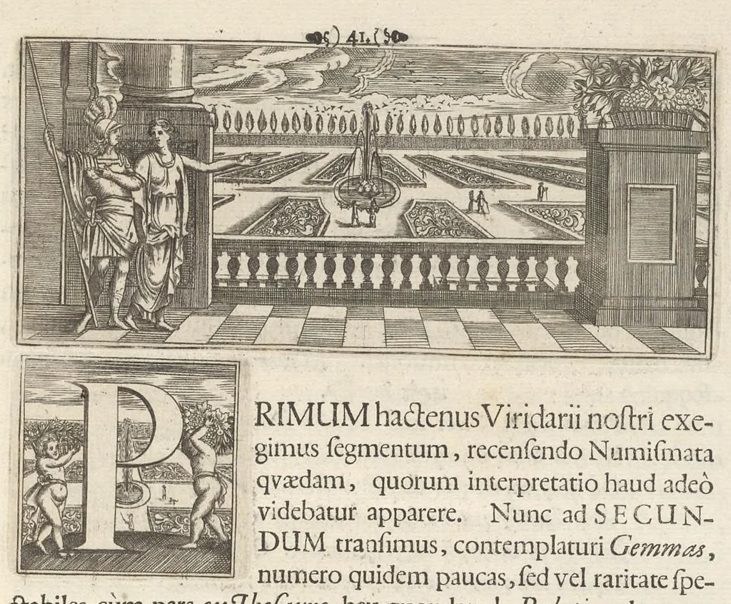 An illustration from Spicilegium antiquitatis, sive, Variarum ex antiquitate elegantiarum, vel novis luminibus illustratarum, vel recens etiam editarum fasciculi, 1692, leaf 52