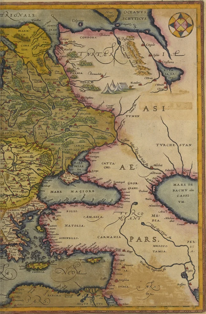 An illustration from Theatrvm orbis terrarvm, 1603, leaf 54