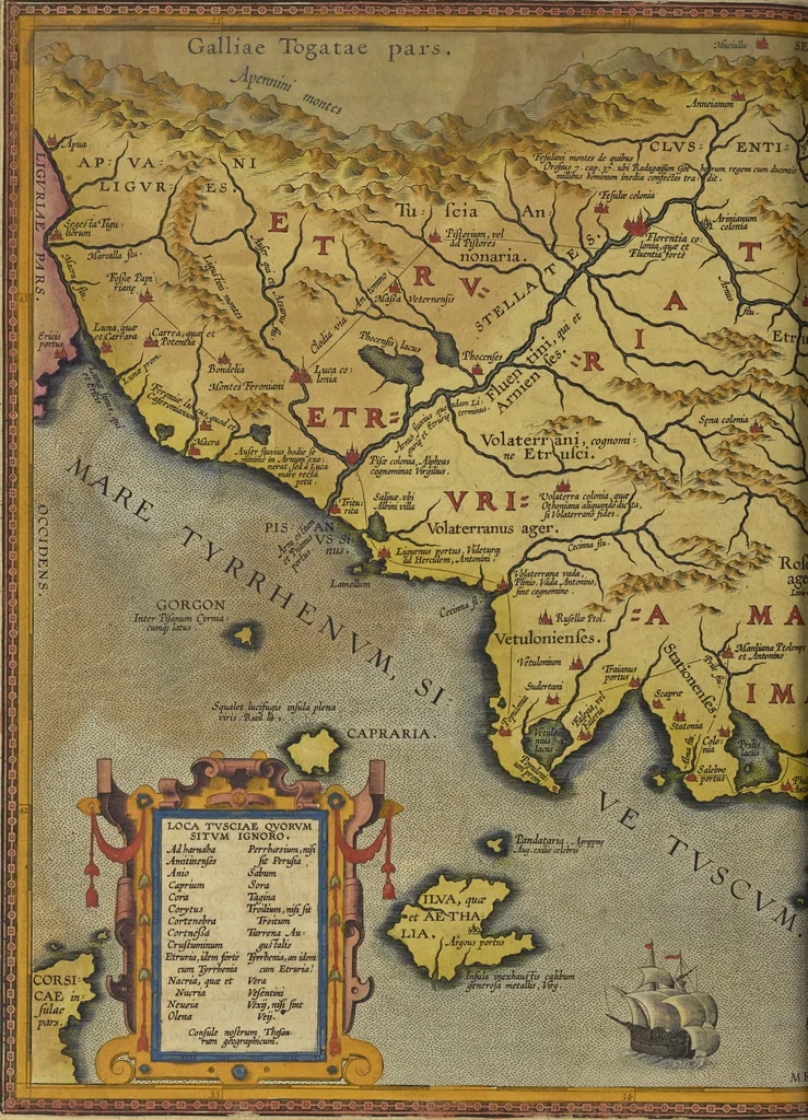 An illustration from Theatrvm orbis terrarvm, 1603, leaf 609