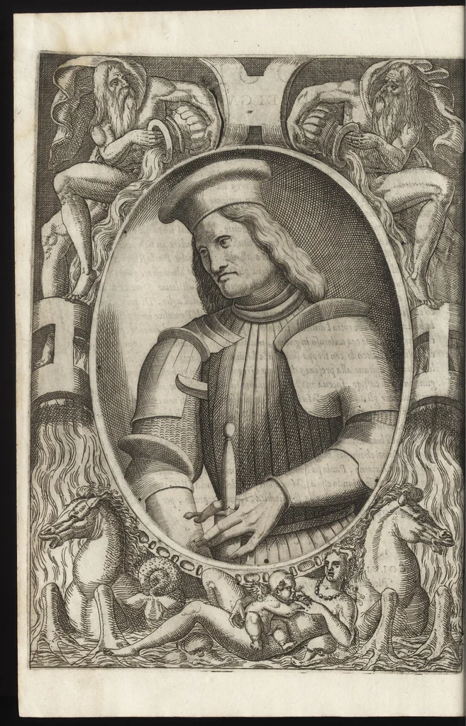 An illustration from L'historia di casa Orsina, 1565, leaf 439