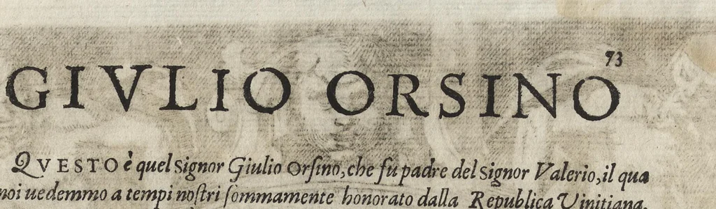 An illustration from L'historia di casa Orsina, 1565, leaf 452