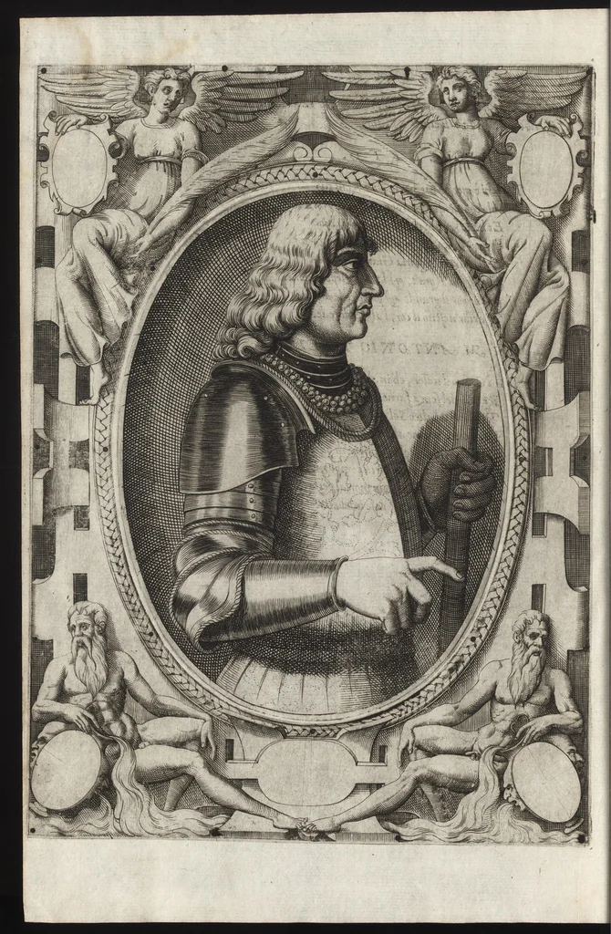 An illustration from L'historia di casa Orsina, 1565, leaf 463