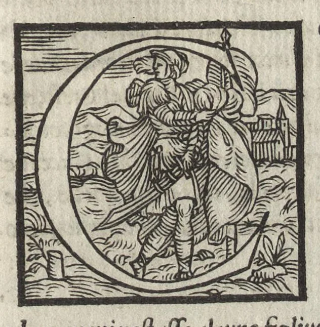 An illustration from Della geneologia de gli dei di m. Giovanni Boccaccio libri qvindeci : ne' quali si tratta dell'origine, & discendenza di tutti gli dei de' gentili : con la spositione, & sensi allegorici delle fauole & con la dichiaratione dell'historie appartenenti a detta materia, 1564, leaf 390