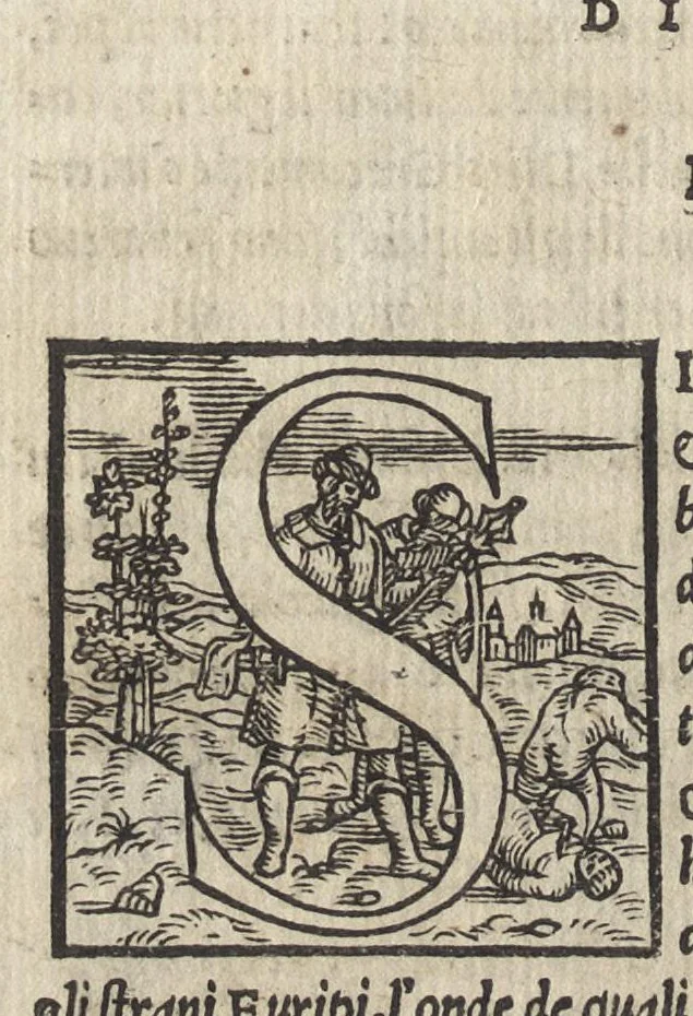An illustration from Della geneologia de gli dei di m. Giovanni Boccaccio libri qvindeci : ne' quali si tratta dell'origine, & discendenza di tutti gli dei de' gentili : con la spositione, & sensi allegorici delle fauole & con la dichiaratione dell'historie appartenenti a detta materia, 1564, leaf 93