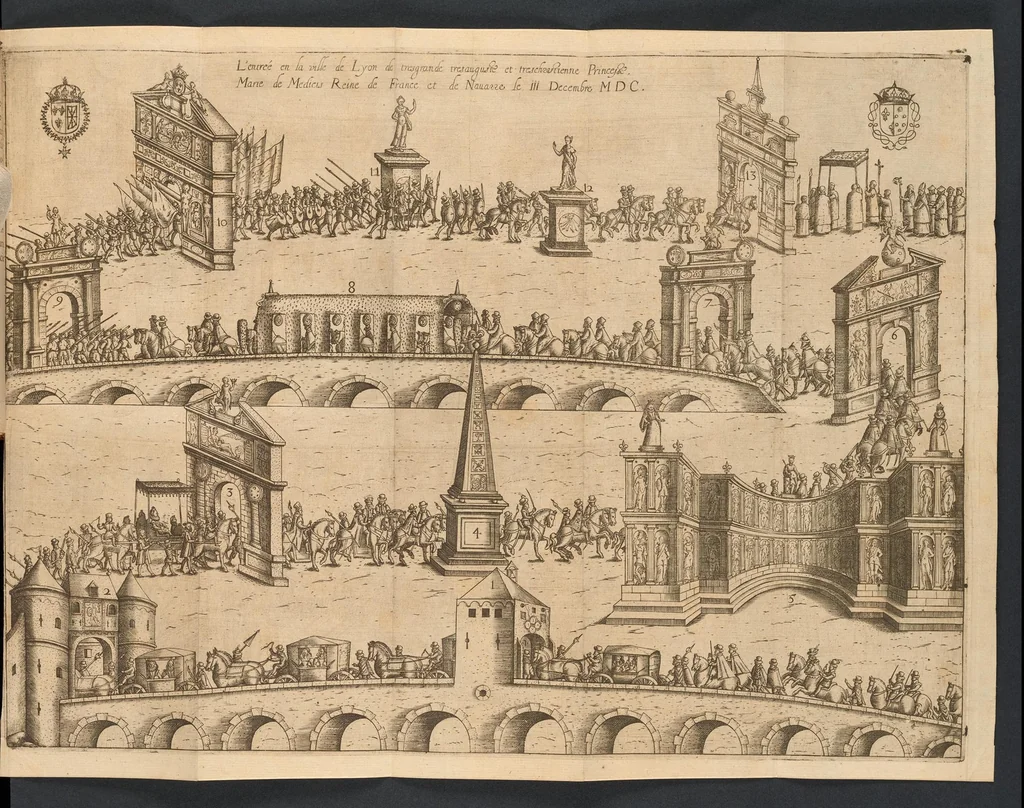 An illustration from L'entrée de la reine a Lyon le III. decembre M.D.C, 1601, leaf 22