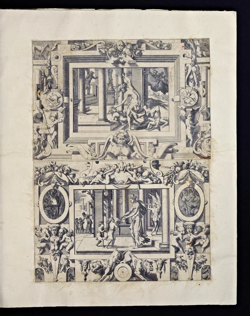 An illustration from Histoire de Jason et de la conquête de la toison d'or, 1560, leaf 10