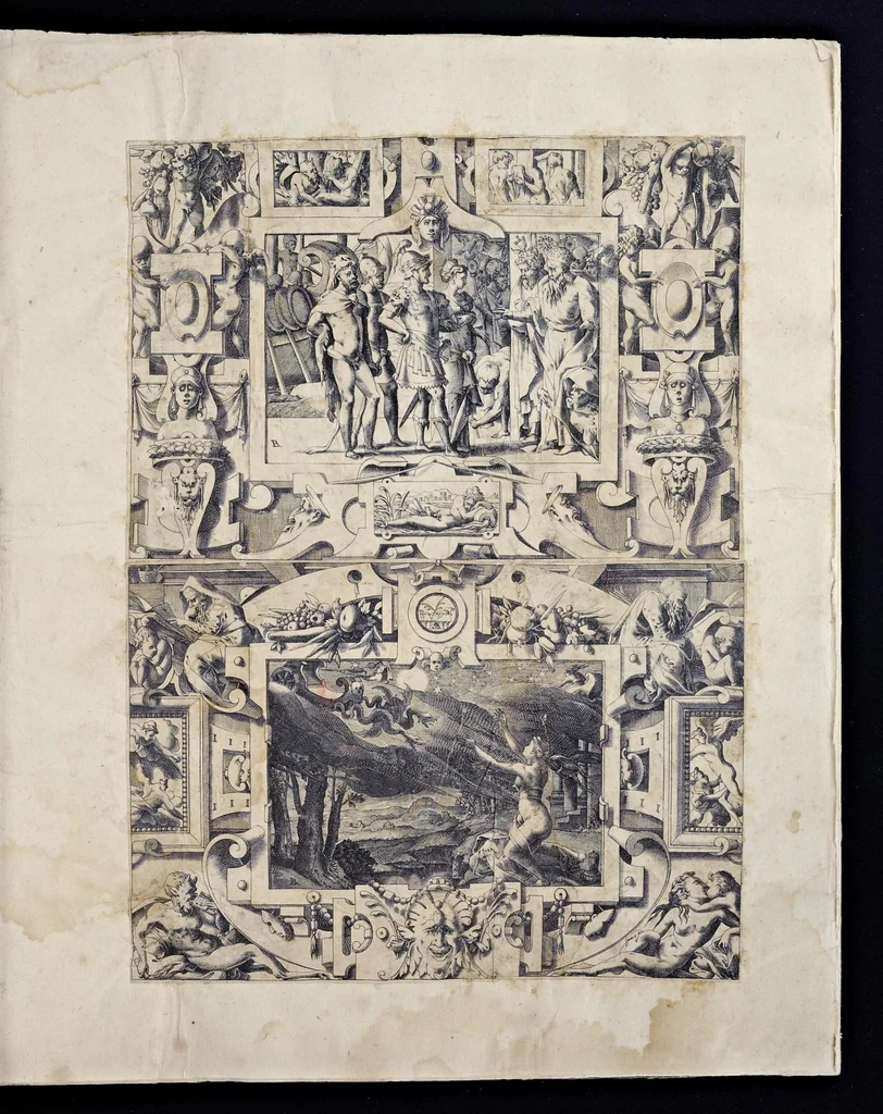 An illustration from Histoire de Jason et de la conquête de la toison d'or, 1560, leaf 2