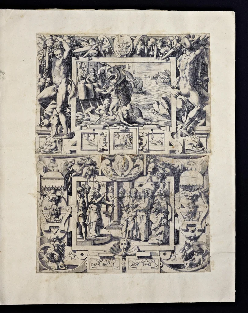 An illustration from Histoire de Jason et de la conquête de la toison d'or, 1560, leaf 4