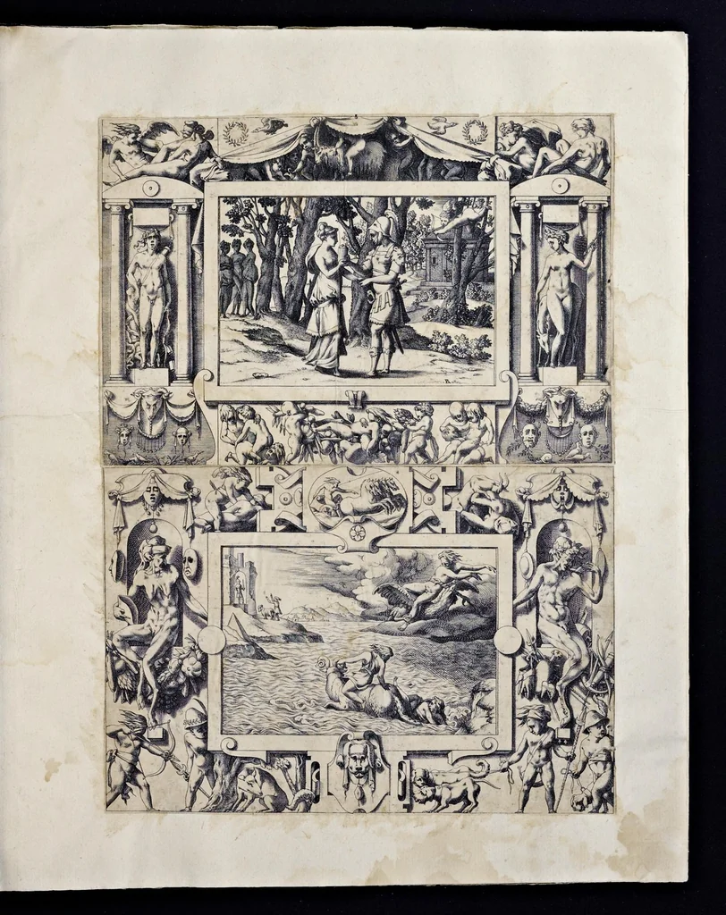 An illustration from Histoire de Jason et de la conquête de la toison d'or, 1560, leaf 6
