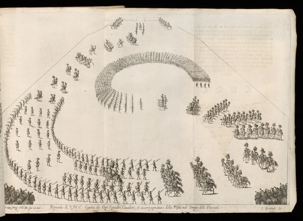 An illustration from [Publications relating to the wedding of Leopold I, Holy Roman Emperor, and Margarita Teresa, Infanta of Spain], 1666, leaf 116
