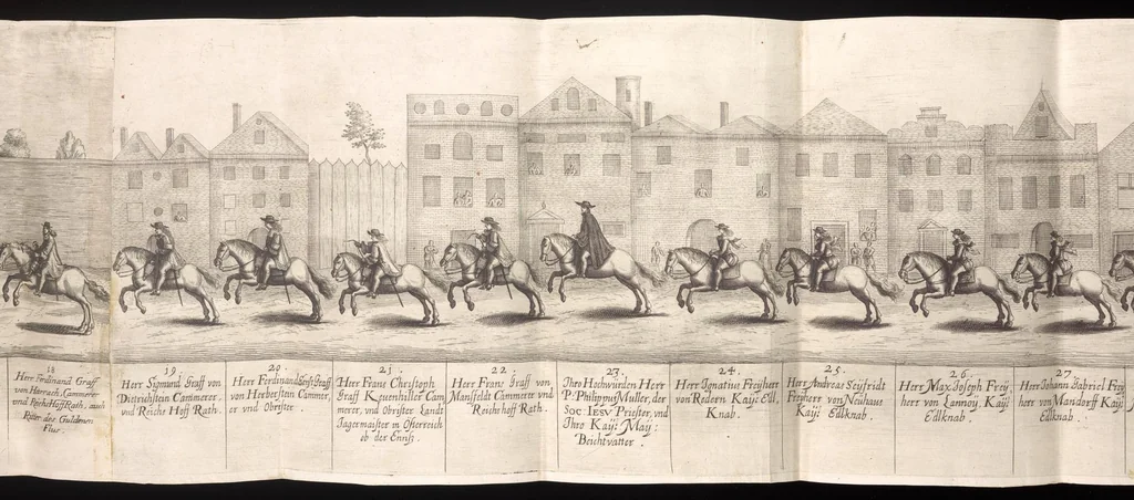 An illustration from [Publications relating to the wedding of Leopold I, Holy Roman Emperor, and Margarita Teresa, Infanta of Spain], 1666, leaf 120