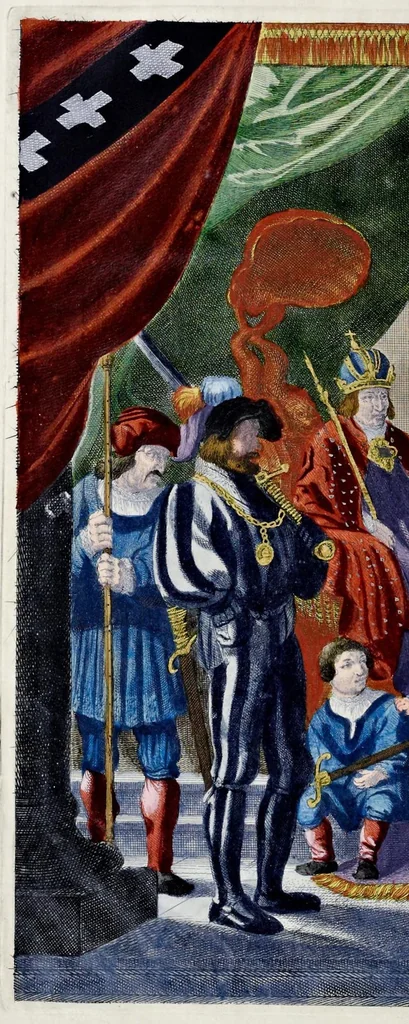 An illustration from Blyde inkomst der allerdoorluchtighste koninginne, Maria de Medicis, t' Amsterdam, 1639, leaf 101