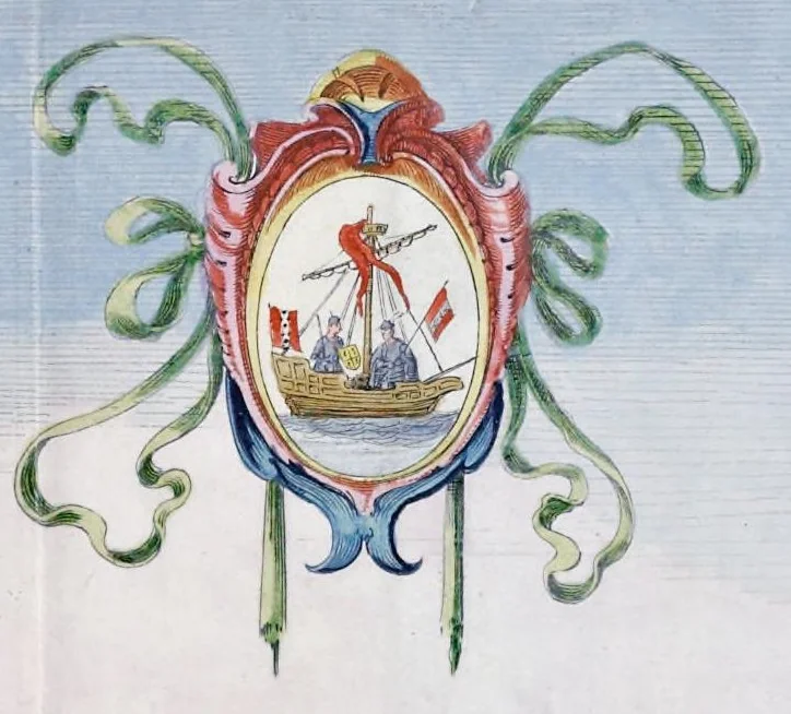 An illustration from Blyde inkomst der allerdoorluchtighste koninginne, Maria de Medicis, t' Amsterdam, 1639, leaf 144