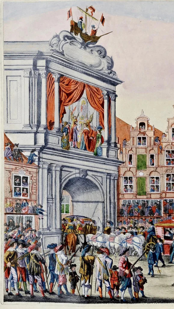 An illustration from Blyde inkomst der allerdoorluchtighste koninginne, Maria de Medicis, t' Amsterdam, 1639, leaf 43