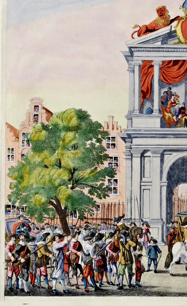 An illustration from Blyde inkomst der allerdoorluchtighste koninginne, Maria de Medicis, t' Amsterdam, 1639, leaf 63