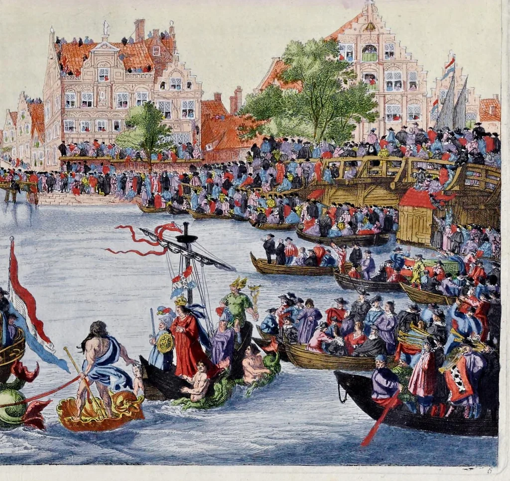 An illustration from Blyde inkomst der allerdoorluchtighste koninginne, Maria de Medicis, t' Amsterdam, 1639, leaf 96