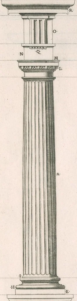 An illustration from Traitté de l'architecture svivant Vitruue, ou, Il est traitté cinq ordres de colomnes ..., 1648, leaf 44
