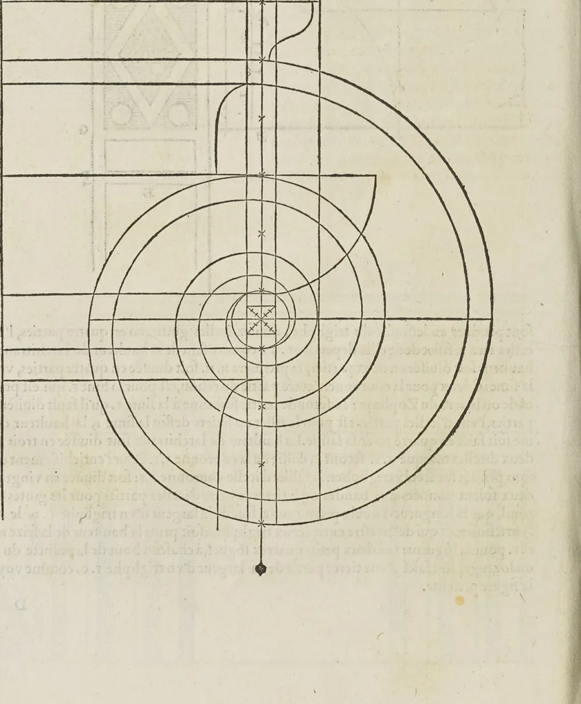 An illustration from Reigle generalle d'architectvre des cinq manieres de colonnes : à sçauoir, tuscane, dorique, ionique, corinthe, & cõposite : & enrichi de plusieurs autres, à exemple de l'antique, 1568, leaf 29