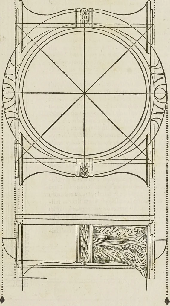 An illustration from Reigle generalle d'architectvre des cinq manieres de colonnes : à sçauoir, tuscane, dorique, ionique, corinthe, & cõposite : & enrichi de plusieurs autres, à exemple de l'antique, 1568, leaf 30
