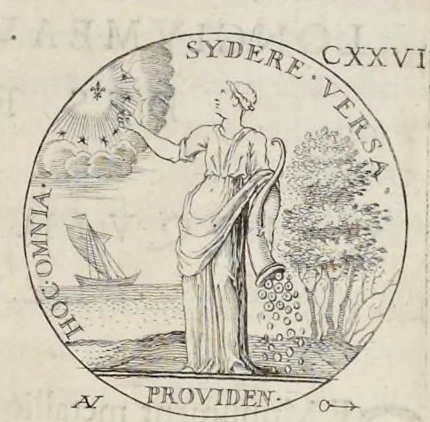 An illustration from Les familles de la France illvstrées par les monvmens des medailles anciennes et modernes : tirées des plus rares & curieux cabinets du royaume, sur les metaux d'or, d'argent & de bronze ..., 1636, leaf 182