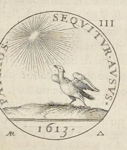An illustration from Les familles de la France illvstrées par les monvmens des medailles anciennes et modernes : tirées des plus rares & curieux cabinets du royaume, sur les metaux d'or, d'argent & de bronze ..., 1636, leaf 262
