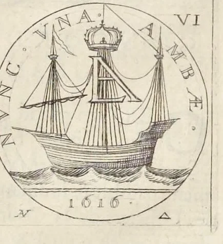 An illustration from Les familles de la France illvstrées par les monvmens des medailles anciennes et modernes : tirées des plus rares & curieux cabinets du royaume, sur les metaux d'or, d'argent & de bronze ..., 1636, leaf 262