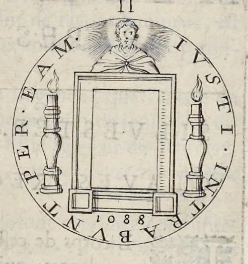 An illustration from Les familles de la France illvstrées par les monvmens des medailles anciennes et modernes : tirées des plus rares & curieux cabinets du royaume, sur les metaux d'or, d'argent & de bronze ..., 1636, leaf 42