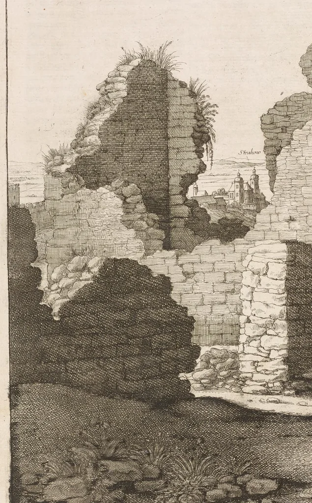 An illustration from Topographia Bohemiæ, Moraviæ et Silesiæ : das ist, Beschreibung vnd eigentliche Abbildung der vornehmensten vnd bekandtisten Stätte vund Plätze in den Königreich Boheim vnd einverleibten Landern, Mähren, vnd Schlesien, 1650, leaf 125