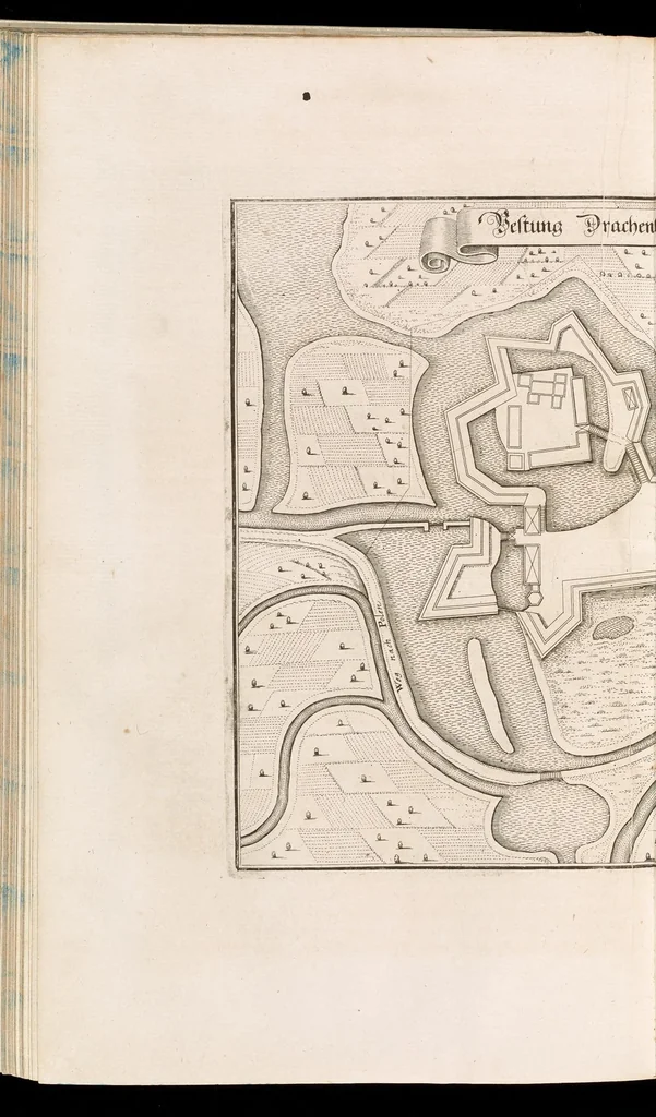 An illustration from Topographia Bohemiæ, Moraviæ et Silesiæ : das ist, Beschreibung vnd eigentliche Abbildung der vornehmensten vnd bekandtisten Stätte vund Plätze in den Königreich Boheim vnd einverleibten Landern, Mähren, vnd Schlesien, 1650, leaf 332
