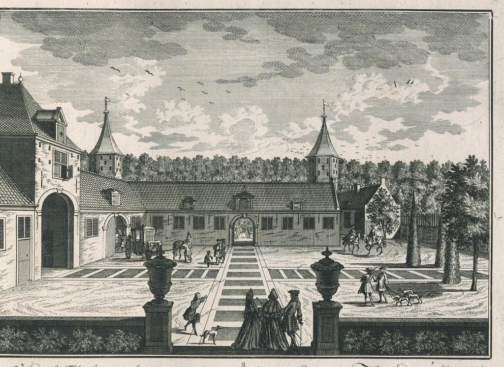 An illustration from La maison, jardins, & plantages de Zuylesteyn = Het huis, tuinen, en plantagien van Zuylesteyn, 1700, leaf 12
