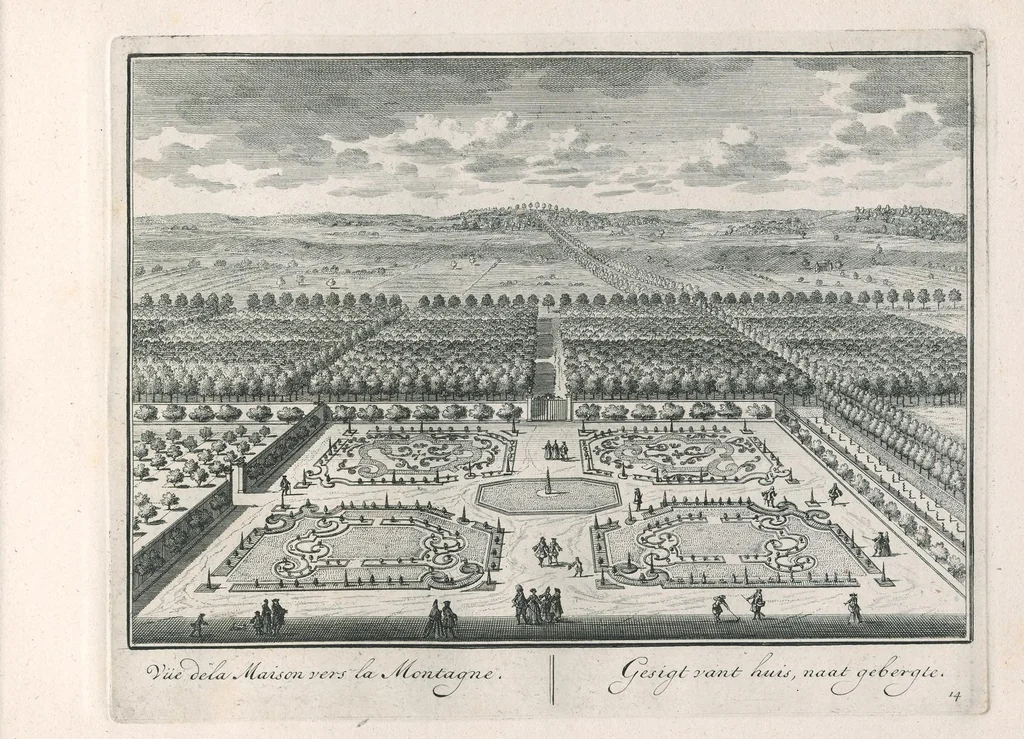 An illustration from La maison, jardins, & plantages de Zuylesteyn = Het huis, tuinen, en plantagien van Zuylesteyn, 1700, leaf 28