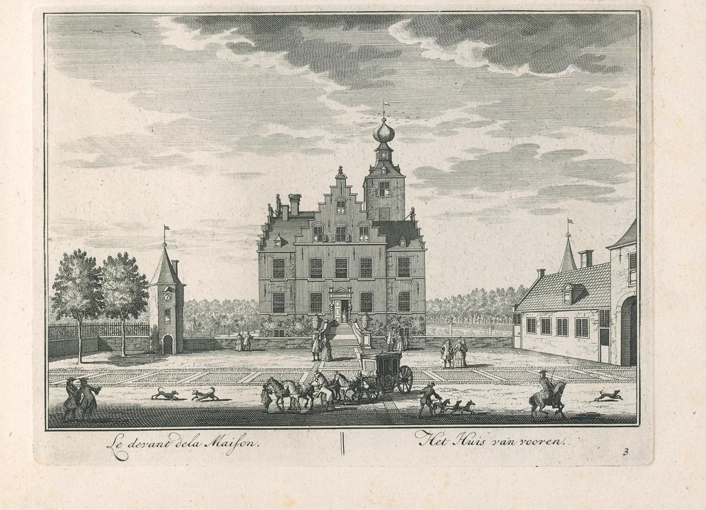 An illustration from La maison, jardins, & plantages de Zuylesteyn = Het huis, tuinen, en plantagien van Zuylesteyn, 1700, leaf 6