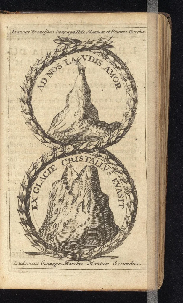 An illustration from Symbola varia diversorum principum, archiducum, ducum, comitum & marchionum totius Italiae : cum facili isagoge D. Anselmi de Boot, 1686, leaf 170