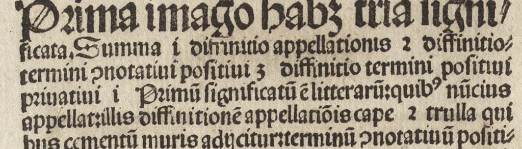 An illustration from Logica memoratiua : chartiludiũ logice, siue, totius dialectice memoria : & nouus Petri Hyspani textus emendatus : cum iucundo pictasmatis exercitio, 1509, leaf 157