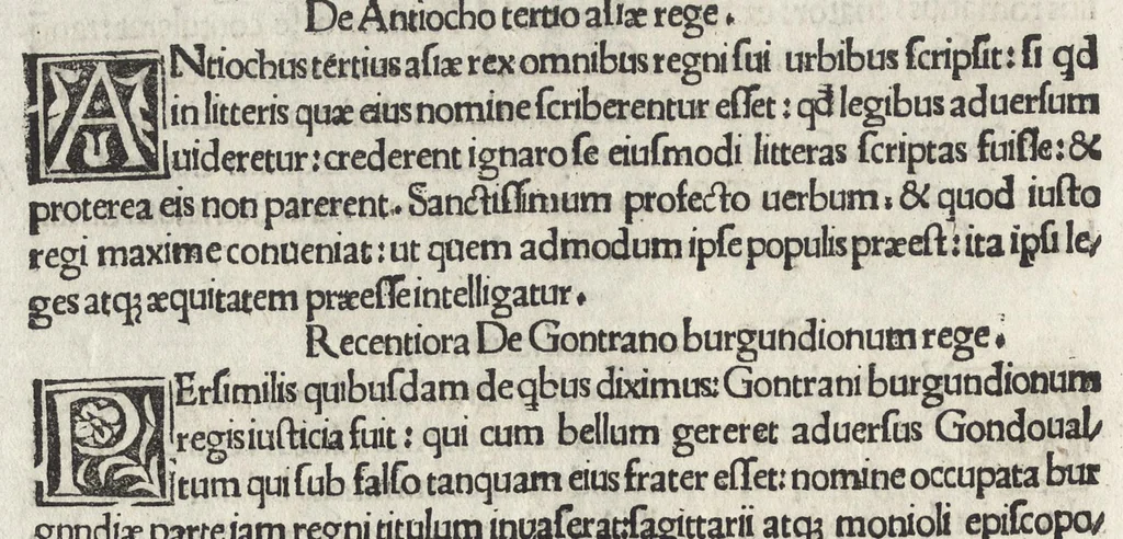 An illustration from Baptistae Fulgosi De dictis factisq[ue] memorabilibus collectanea, 1509, leaf 383