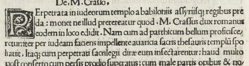 An illustration from Baptistae Fulgosi De dictis factisq[ue] memorabilibus collectanea, 1509, leaf 39